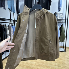 外贸剪标男装--H家户外机能工装连帽休闲男士夹克秋冬季宽松外套