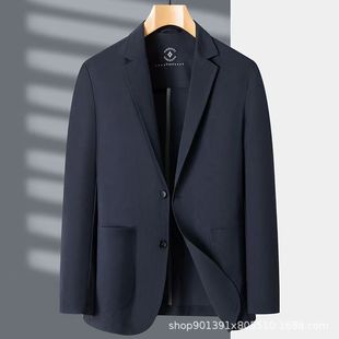 Sunscreen Ice Silk Waffe Men's Thin Suit Jacket Breathable Stretch Seamless Business All-match Suit