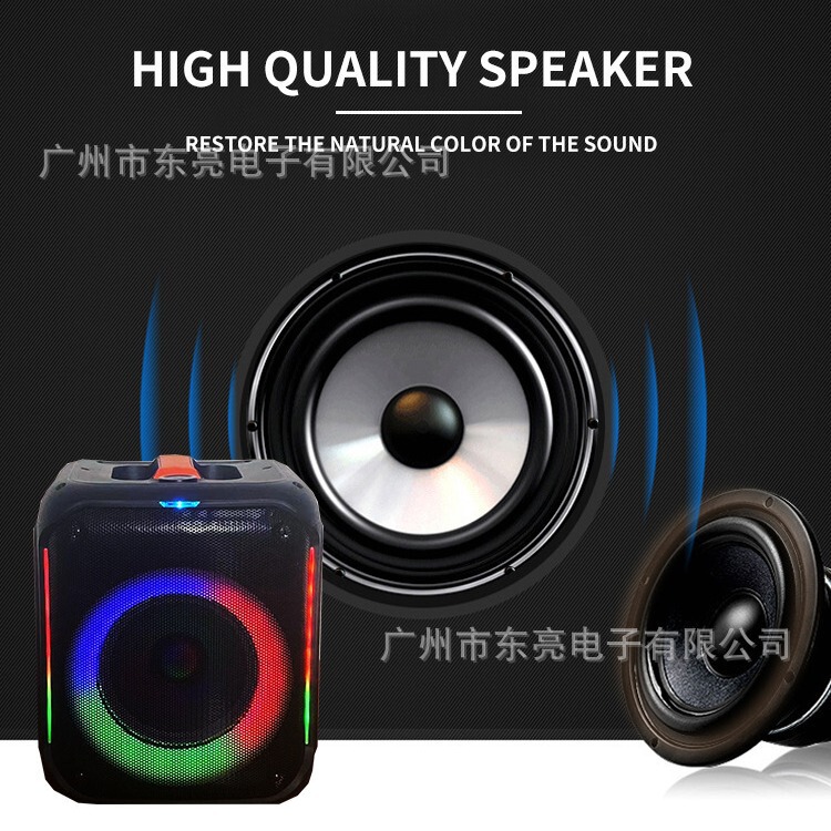 TTD-K8屋外ハイパワーbluetoothスピーカー8インチ多機能家庭k歌LEDスピーカー大音量サブウーファ|undefined