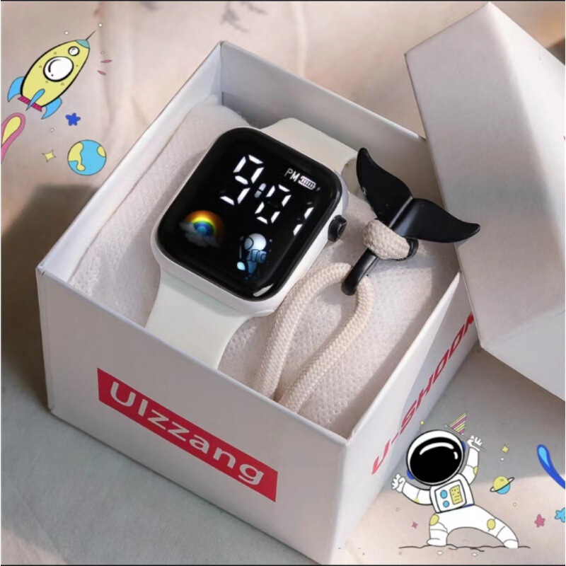 Cross-border science and technology sense LED astronaut watch men and women students ins high-value watch simple fashion waterproof electronic