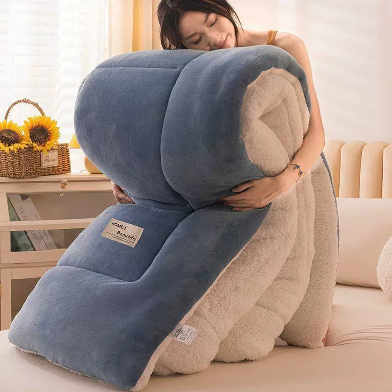 Спальное летнее fleece-одеяло для тепла, увеличенная толщина
