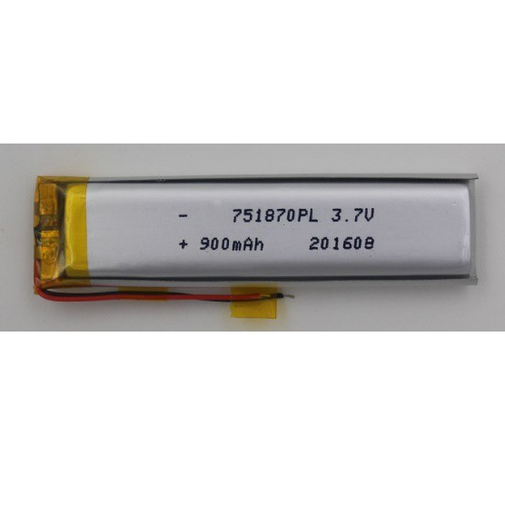 SANIK电池、PL751870 900MAH 3.7V美容补水仪聚合物锂电池 1