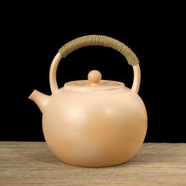 大容量陶壶日式提梁壶烧水壶煮茶壶陶瓷茶具家用耐热电陶炉白泥壶