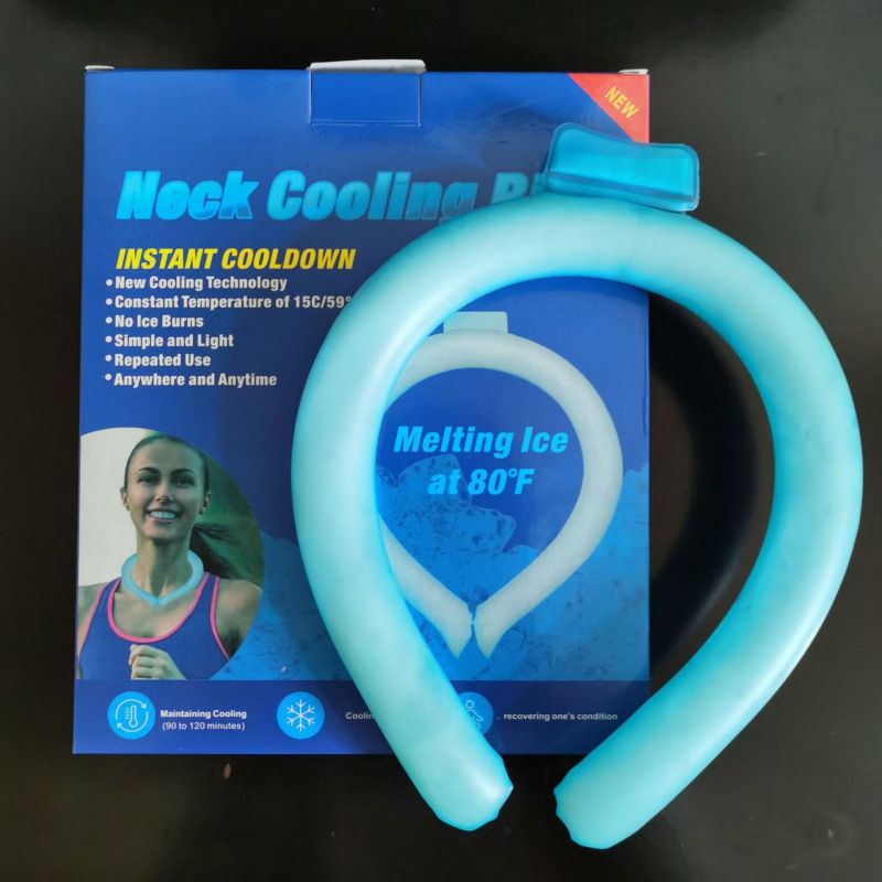 熱中症対策 28 ℃ アイスサークル ハンギングネック フィジカル冷却 アイスクーラー アイスネック スポーツ アウトドア クールネック アイスクーラー|undefined
