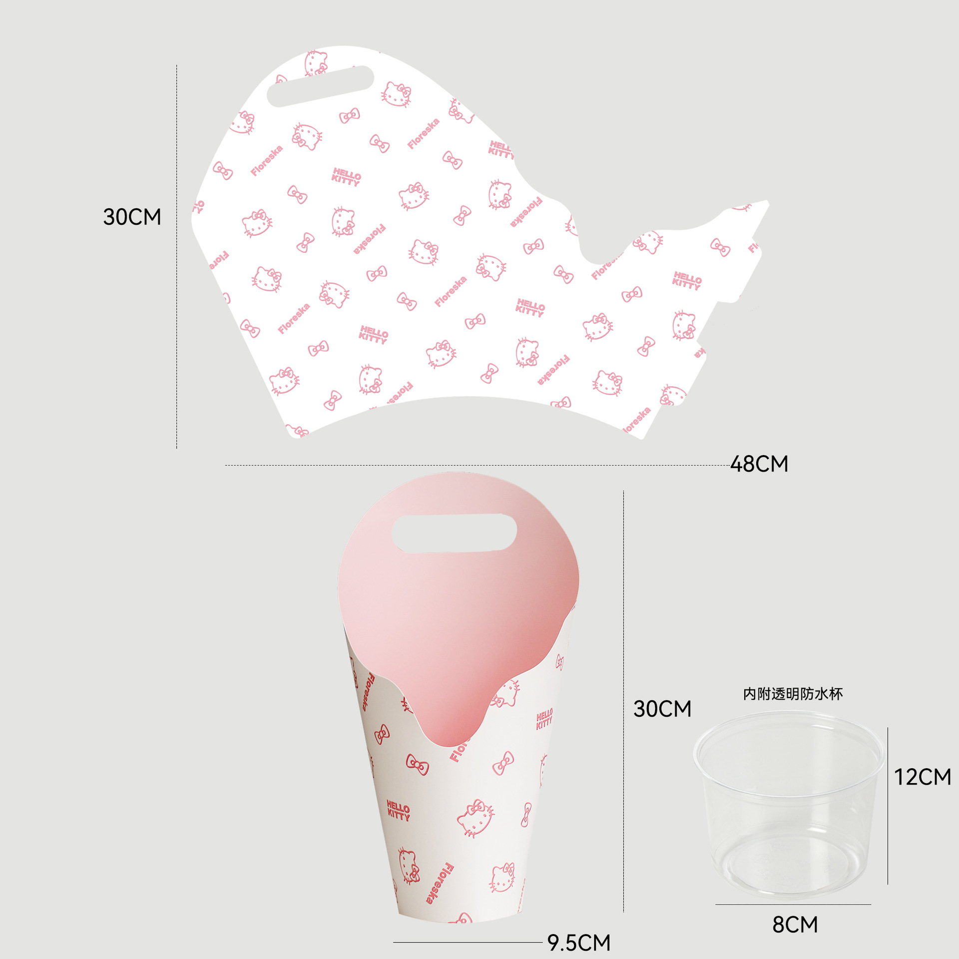 Nuevos productos de siete colores de cordier redondo creativo caja de embalaje floral caja de embalaje floral hecha a mano diy florista caja de embalaje floral