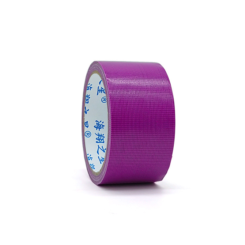 Cinta de tela a base de tela de alta viscosidad de color, cinta de tela fácil de rasgar y sin costuras, cinta de mantillo impermeable, cinta de tela de malla de decoración