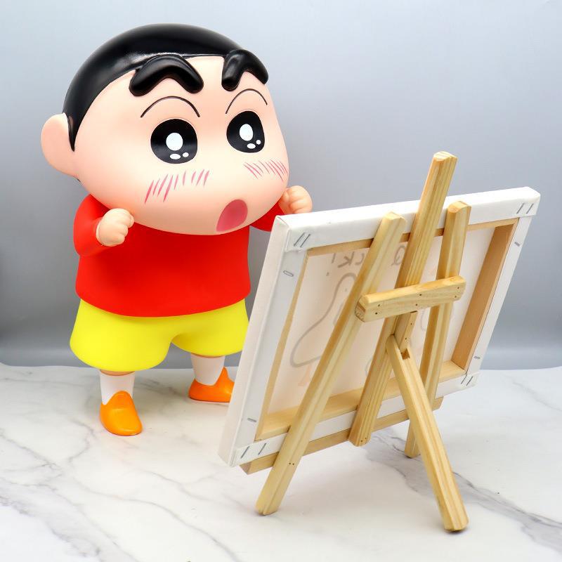 RIMAN CRAYON 작은 새로운 손으로 만든 돼지 저금통 2024 유행 데스크탑 창조적 인 고급 작은 새 모델 장식품 유행 놀이 인형