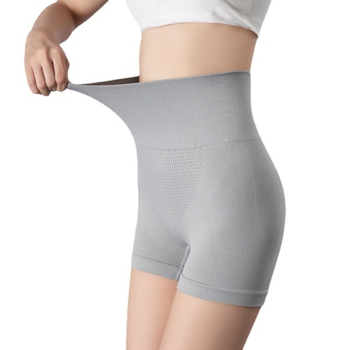 Seamless boxer tummy control pants for women, waist and hip shaping underwear, high waist, large size anti-exposure safety pants without curling