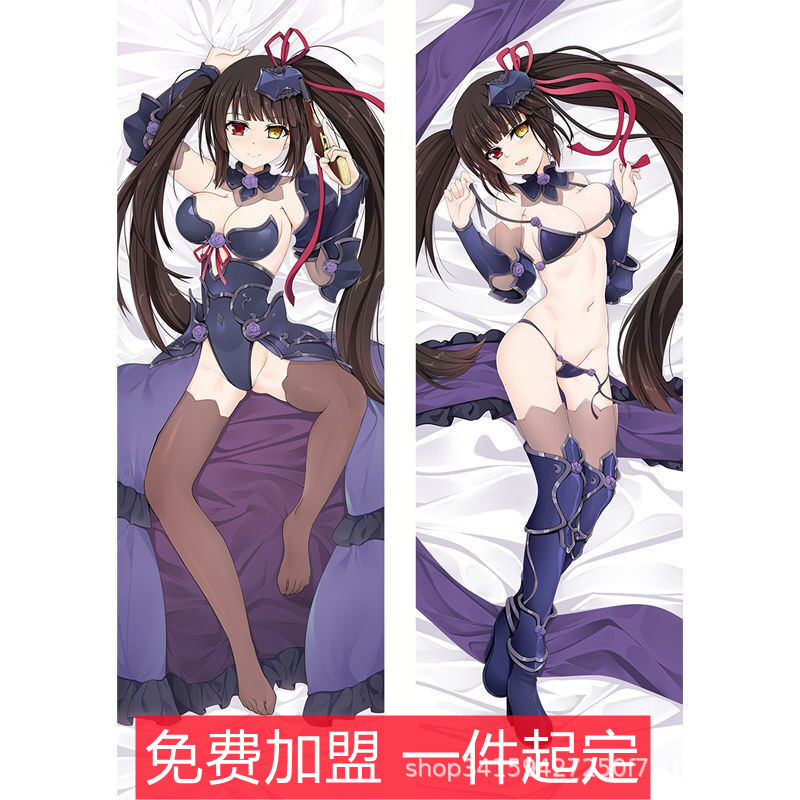 Date A Live Ζωής Μέγεθος Κάλυμμα Μαξιλαριού - Kurumi Tokisaki Anime Merchandise