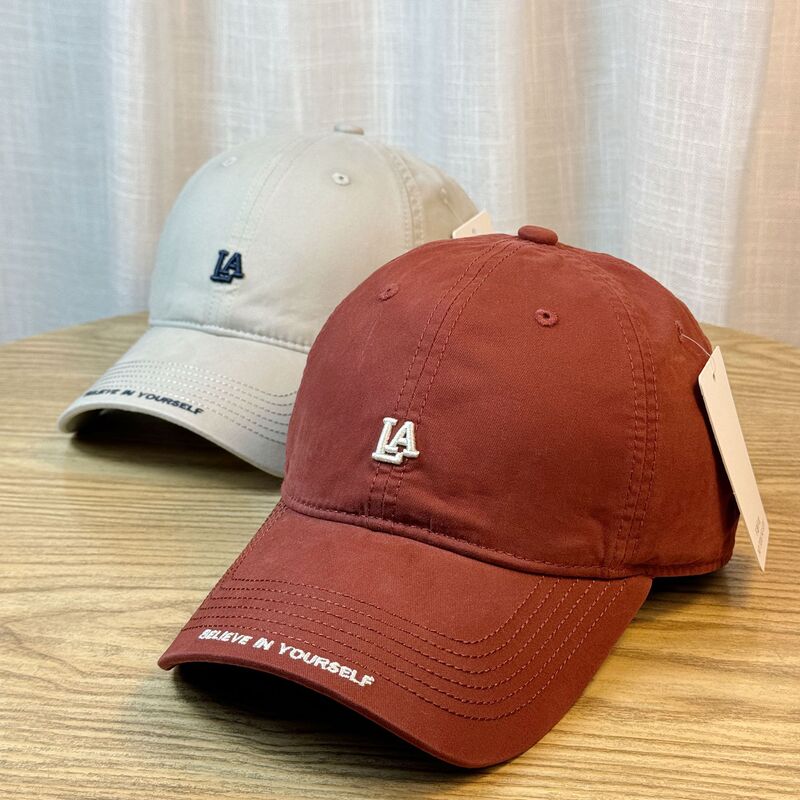 Early Spring Thin Small Letter Embroidered Baseball Cap Women's Fashion Casual Travel All-match Simple Trendy Cap for Men