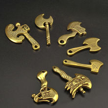 黄铜实心斧头钥匙扣小铜器挂件创意古玩小礼品纳福财运小斧子吊坠