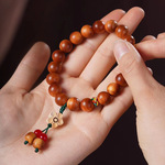 陈化柏木DIY簪花款手串 规格1.0男女式文玩念珠装饰崖厂家批发柏