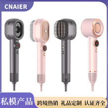 外贸热销高速吹风机大功率多档风速风温调节数显屏专业速干护发