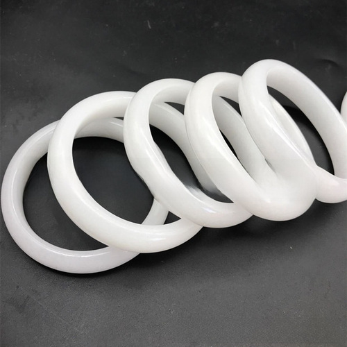 Wholesale Jadeite Bracelet Gift, Sichuan White Jade Bracelet with Certificate Box, Afghan White Jade Gift Bracelet