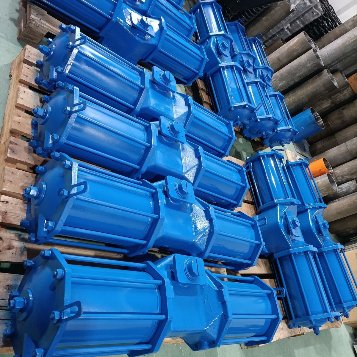 AW50 双作用气动执行器配蝶阀  球阀用来控制阀门开关