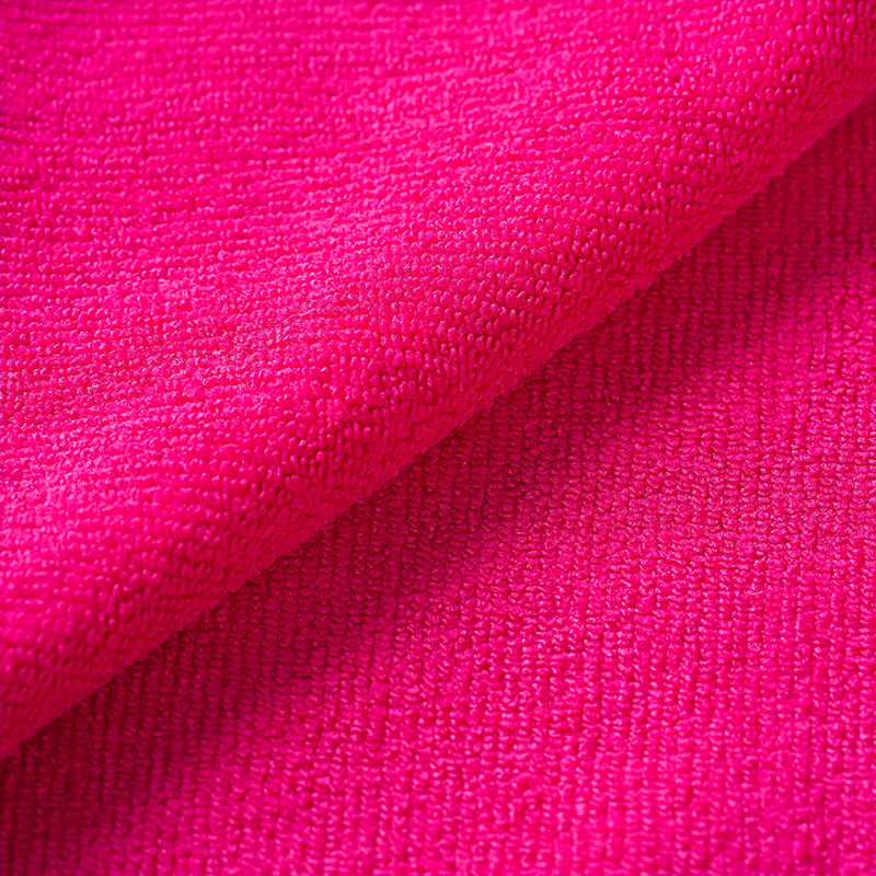 Fabricantes al por mayor poliéster brocado urdimbre microfibra toalla absorción de agua no es fácil de perder el pelo cocina toallas limpias toallas de limpieza