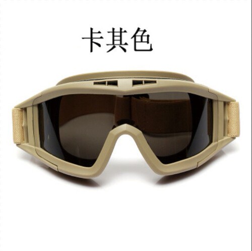 Cross-border outdoor tactical goggles, single desert locust military enthusiast protective goggles, CS shockproof sports universal bulletproof eye protection