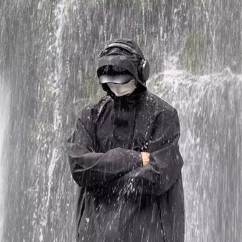 Black Samurai Men's plus size Three-in-One Loose Outdoor Mountaineering Suit Windproof Waterproof Couple Jacket Coat