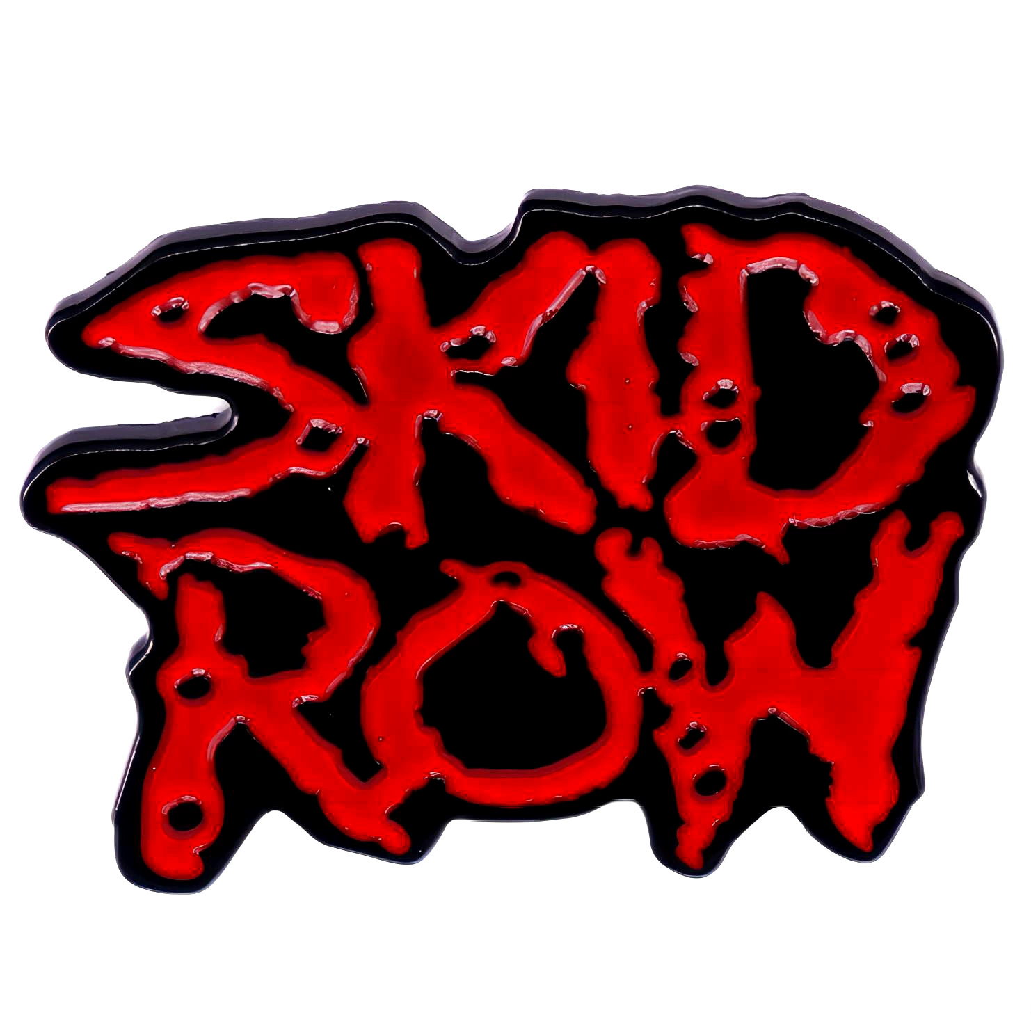 Брошь в стиле готика: тяжелый метал, группа Skid Row, музыкальная фан-банда, металлическая булавка-аксессуар