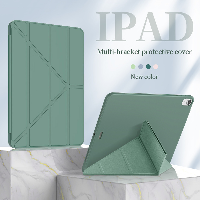Suitable for iPad2024 Protective Case Air Case Pro110.9.7 Generation Apple Flat Anti-fall Soft Case Multi-fold Deformation Suitable for iPad2024 Protective Case Air Case Pro110.9.7 Generation Apple Flat Anti-fall Soft Case Multi-fold Deformation