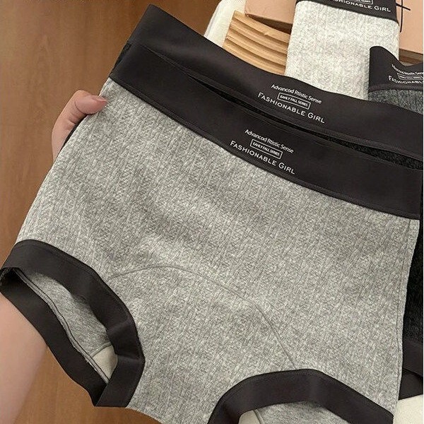 Monido Gray Women's Silk Crotch Briefs, Skin-Friendly, Mid-High Waist, Full Coverage, Seamless Monido Gray Women's Silk Crotch Briefs, Skin-Friendly, Mid-High Waist, Full Coverage, Seamless