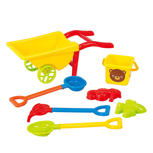 Children's Sand Bucket Play Sand Digging Tools Outdoor Cart Plastic Spade Senna Sand Pit Toy Set Wholesale