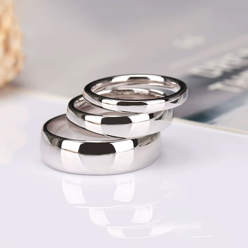 Polishing Design 925 Sterling Silver Geometric Rings 925 Sterling Silver Rings