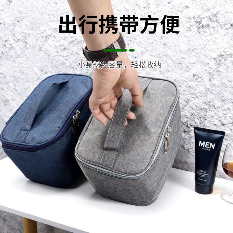 Bolsa de lavado de gran capacidad para hombres y mujeres viajes de negocios bolsa de almacenamiento de acondicionamiento físico impermeable color sólido viaje bolsa de maquillaje de moda portátil