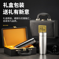 UMC7批發純銀內膽保溫杯男女士S999銀水杯商務足銀杯子保健泡茶杯