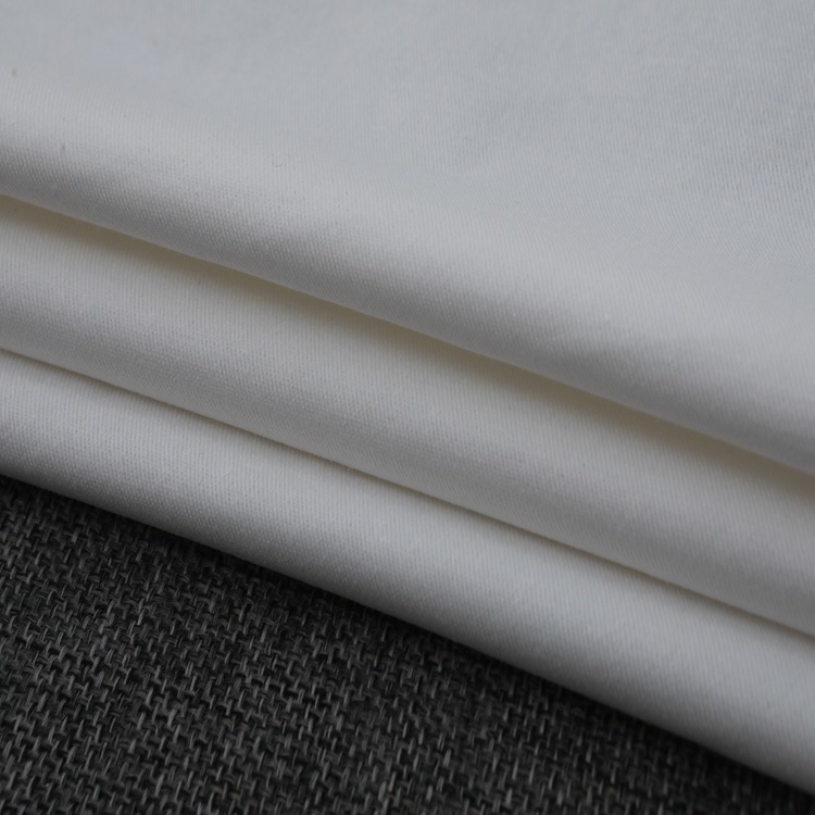 Ventas calientes de algodón elástico tela de twill al por mayor tela de twill gruesa 100% algodón tela de twill de color sólido