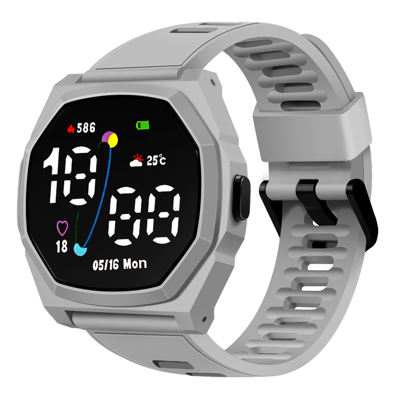 Transfronterizo nuevo clásico retro casual LED moda táctil reloj electrónico Estudiante hombres y mujeres reloj deportivo digital