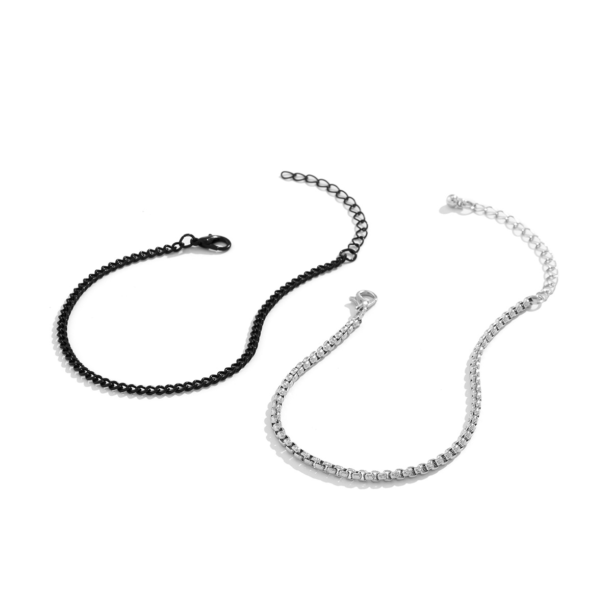 Simple Style Geometric Alloy Bracelets 2 Pieces