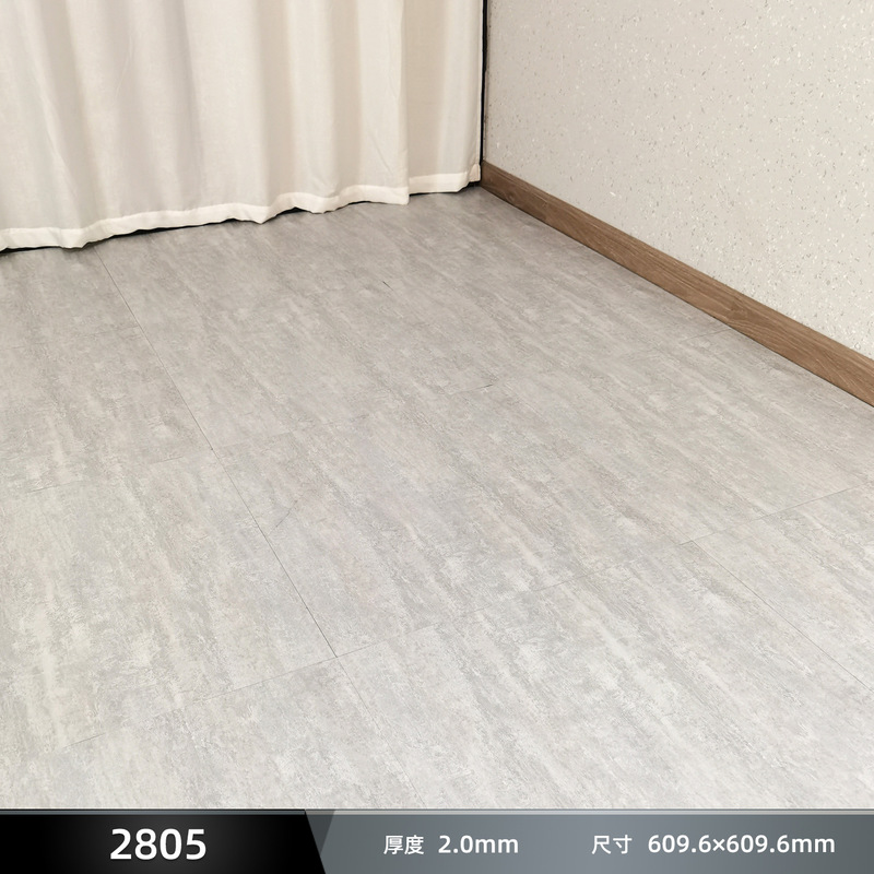 Pvc自己接着床貼り付け問屋用模造タイル石紋防水耐摩耗難燃リフォーム石プラスチック床革|undefined