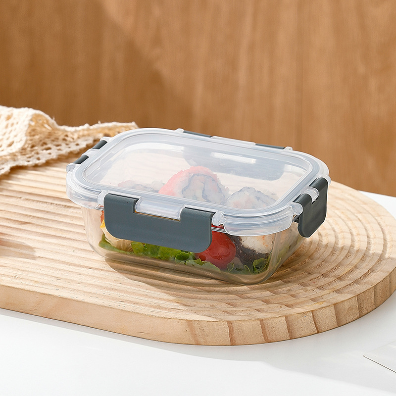 食品级耐高温玻璃饭盒厨房家用带盖学生儿童专用餐盒加厚大容量碗|undefined