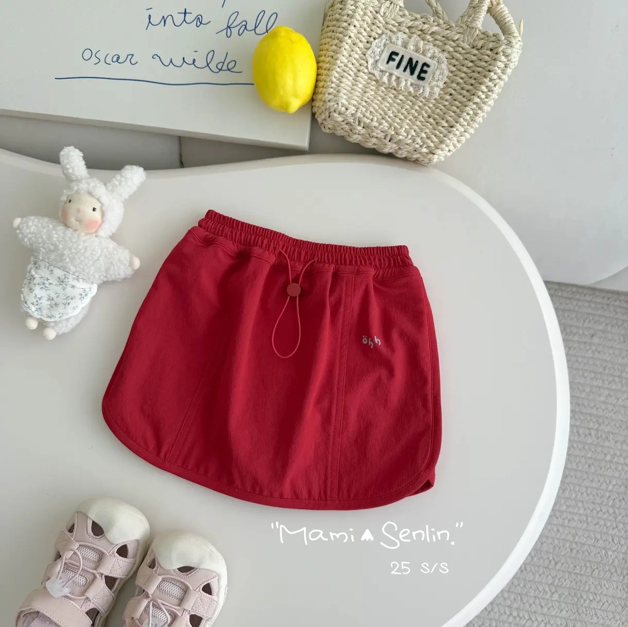 Xianning Seven Summer New Style Girls Casual All-Match Cordón Pantalones cortos de moda del tesoro femenino Falda para niños