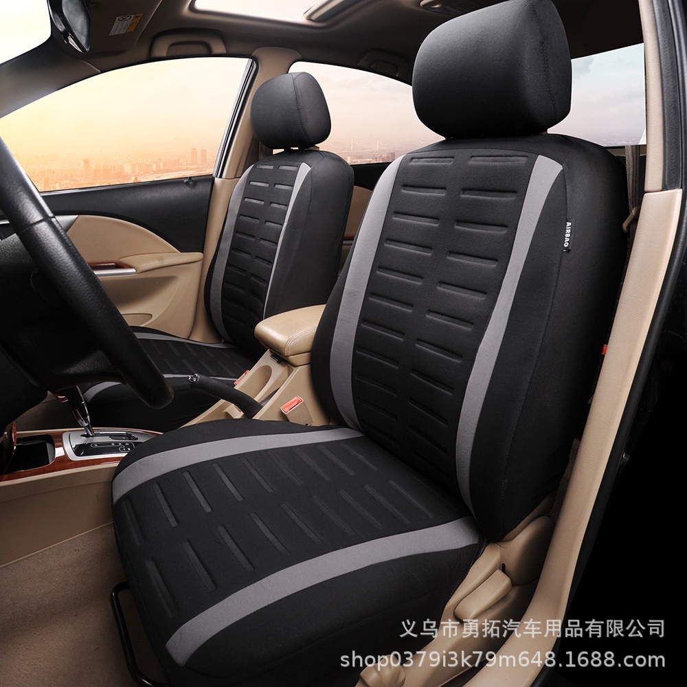 Cross-Border Best-Selling 3D Fine Stripe Press-Fit Universal Car Seat Covers Amazon Temu Meike Duo Europe, America, Russia