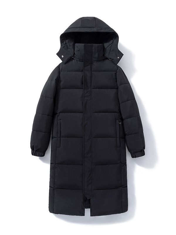 Otoño y invierno de algodón 2023, chaqueta de pluma de mujer, chaqueta larga, nueva chaqueta de algodón larga suelta coreana sobre la rodilla image 7