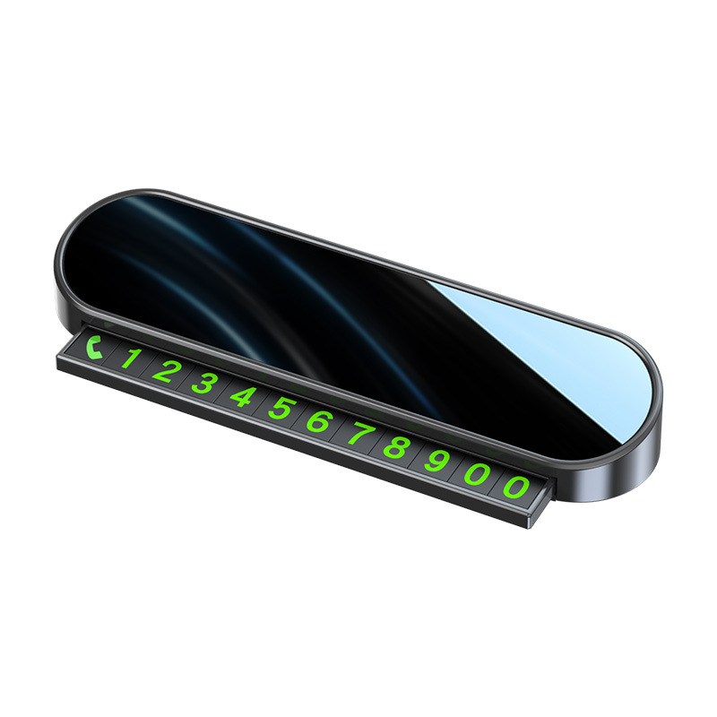Temporary Parking Number Plate for Car, Mobile Phone Number Plate for Moving the Car, Magnetic Night-Luminous Parking Number Plate