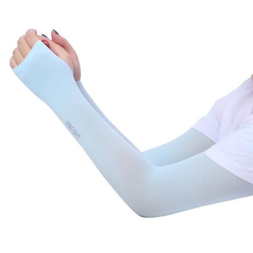 High elastic ice silk sun protection sleeves, ice sleeves, men's sun protection arm guards, women's summer ice thin sleeves, anti-UV cyclist sleeves