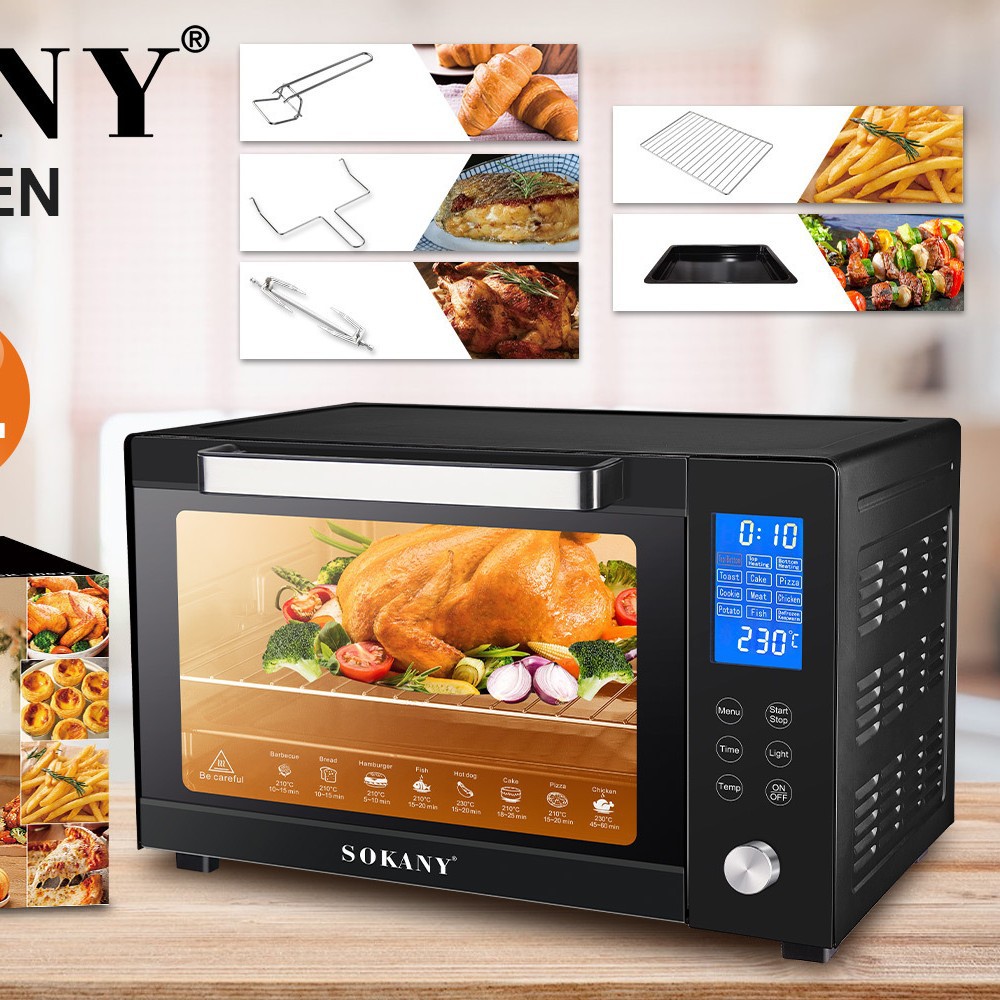 Electric oven baking oven 55L large capacity multi-layer oven Toaster oven