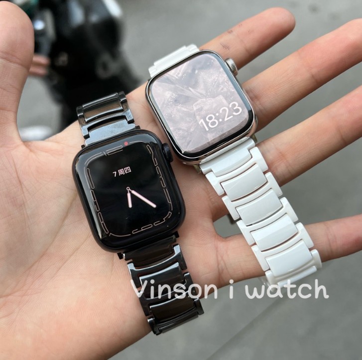 Compatible with Apple Watch Series 11 (10/987) and the new crescent-shaped ceramic Apple Watch Series 11 (10/987) band.