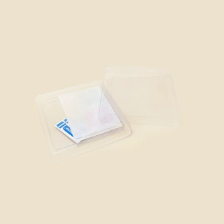 KEYMY DZ-37塑料pvc吸塑盒对折翻盖高透双面泡壳折边插卡吸塑定制