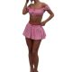 2025 Cross-border Early Spring Comfortable Loose Spice Girls Pure Short Skirt Two-piece Set Women's Tube-length Short Skirt suit