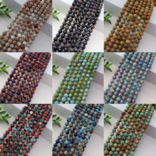 4mm~10mm��N�ɫ��Ȼ�ۻ�ʯ�A�鴮����Ʒdiy�Ʒ��������