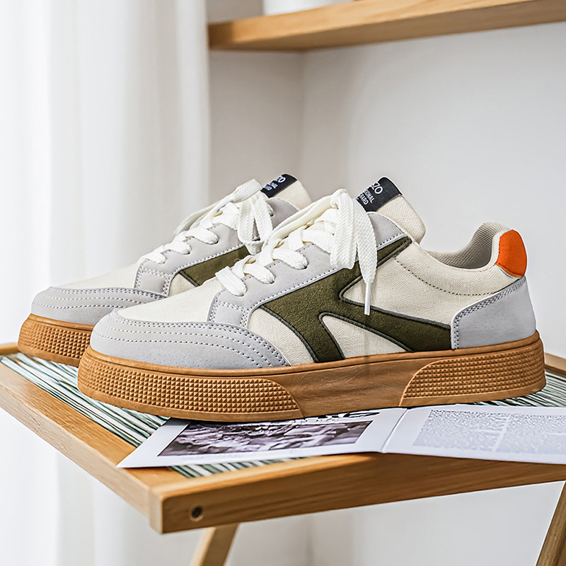 Men's Shoes Trendy Shoes Niche Design Canvas Shoes For Men Students Low-Top Versatile Large-Size Sports Arrow Skate Shoe_vogvips.com