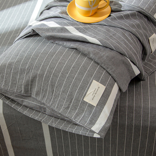 Wholesale washed cotton pillowcase ins pure cotton pair 48x74 pure cotton pillowcase children student pillowcase small size