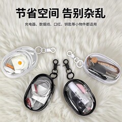 透明数据线收纳包旅行外出数码充电器理线保护可视多用整理便携包