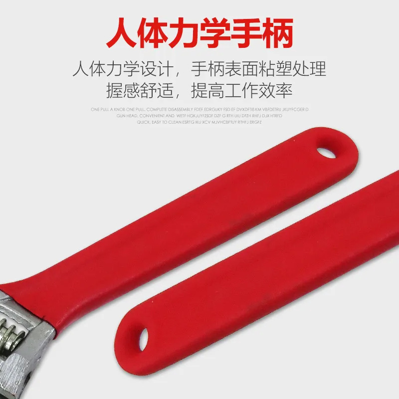 Llave móvil con aislamiento genuino Llave ajustable de 12 pulgadas Herramienta de llave flexible universal de 8 pulgadas con moldeo manual multifuncional