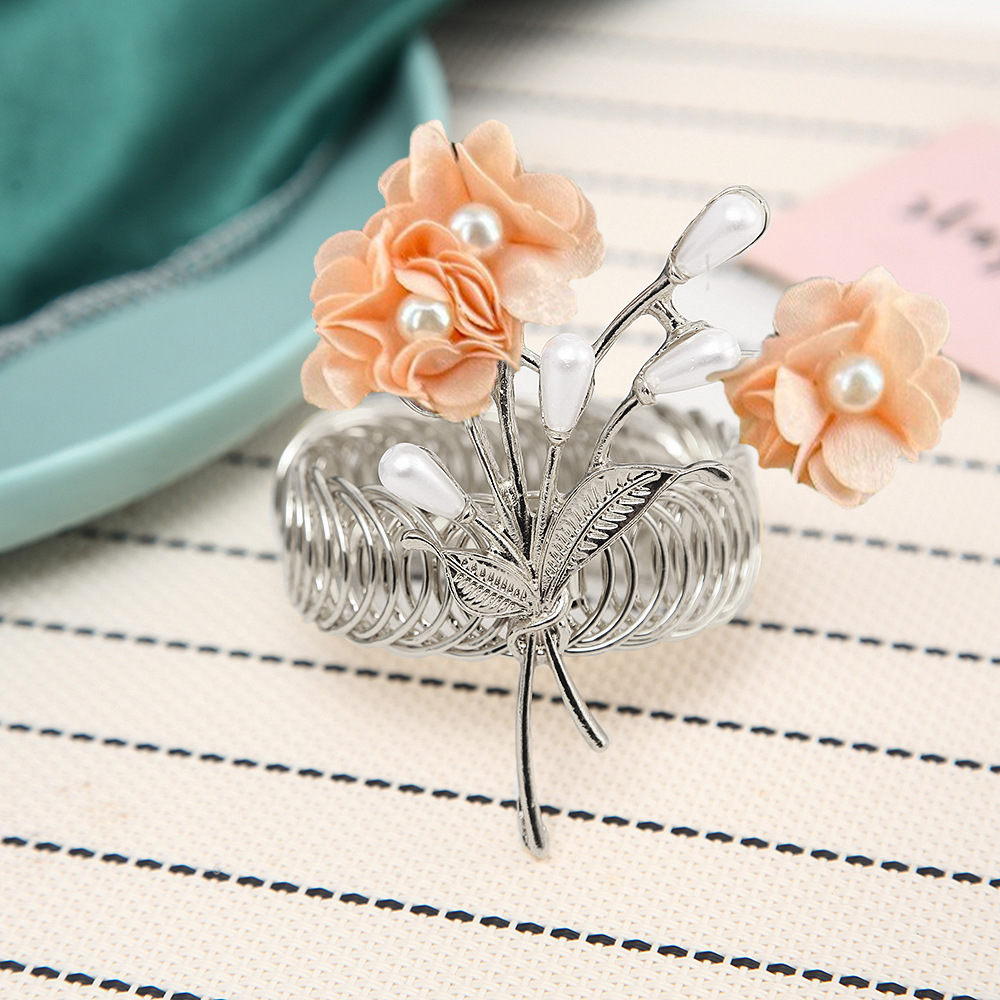 Gardinomtag fransk stil blommig tyg dekorativt tillbehör_voghion.com