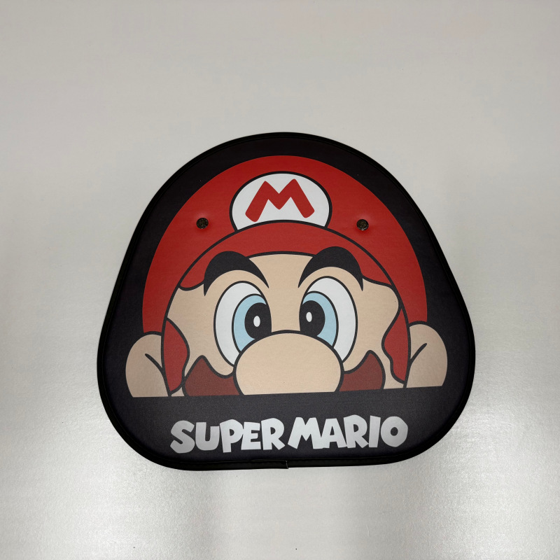 Katong Car Anti-Kick Pad Mario Cartoon Creative Children's Backseat Protector (Chair back anti-kick pad) - mario-short-anti-kick-pad-big-head